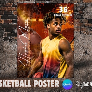 de toile Poster de basket-ball | Sport pour seniors, Poster personnalisé, Bannière de sport, Basket-ball Photo d'arrière-plan | Téléchargement numérique