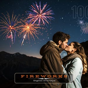 Fireworks Overlay, Photoshop overlay, Realistic fireworks, Firework display, Photo overlays,New Year, Anniversary, Party, INSTANT DOWNLOAD