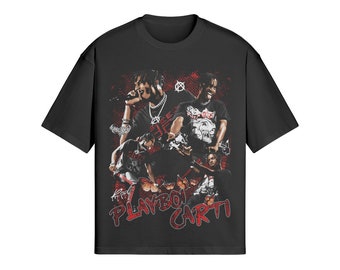 Playboi Carti Graphic Tee - Whole Lotta Red Tour Merch, Music, T-Shirt, Clothing, Rap