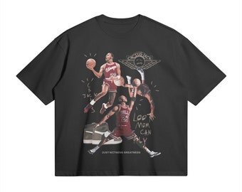 Cactus Jack Jordan Graphic Tee: Oversized Bootleg HipHop T-Shirt