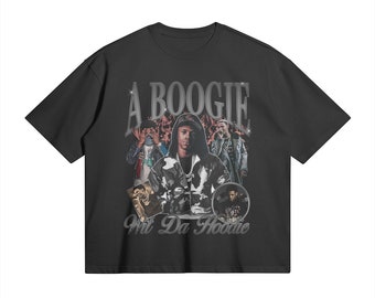 A Boogie wit da Hoodie Tee: Oversized Vintage Rap T-Shirt