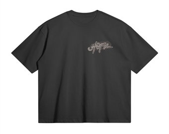 Camiseta gráfica Utopia: mercancía extragrande de algodón de la gira de Travis Scott