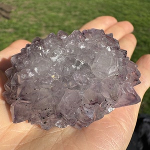 BI-COLOR Elucent Amethyst Cluster from Brazil/Spirit Quartz/Third Eye Healing/Intense Elestial Connection/2.1x1.5/81g image 6