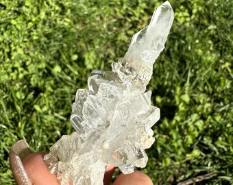 Faden Quartz from Pakistan/Repairing Relationship Stabalizing Energy/All Seven Chakras/Earth + Air Elements Supplements/2.6"x1.1"x 1.1"/24g