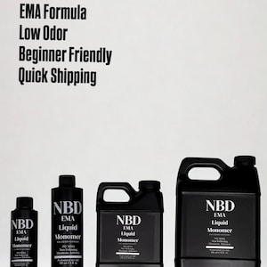 NBD Professional Acrylic Nail Monomer Liquid – bezzapachowy, uniwersalna formuła EMA – 4 uncje, 8 uncji, 16 uncji i 32 uncje