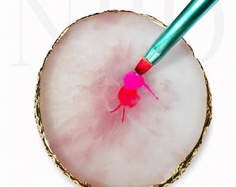 Paleta de Unhas Artísticas (1 peça) - Paleta para Misturar Esmaltes - Placa de Maquiagem - Suporte para Pontas de Unhas - Expositor de Unhas