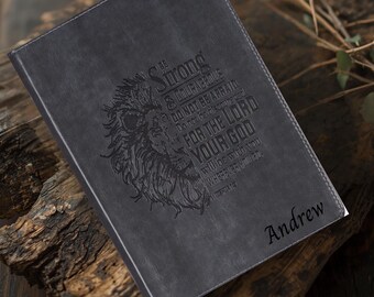 Personalized Christian Journal Set Custom Graduation Gift for Father's Day Prayer Journal