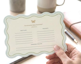 Bible Tip Ins Prayer Cards Set of Six Gratitude Notes Bible Study Scripture Notecard Loaded Bible Insert