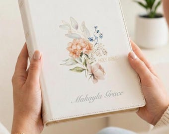 Personalized Journaling Bible Custom KJV Large Print Wide Margin Note Taking Bible Laser Engraved