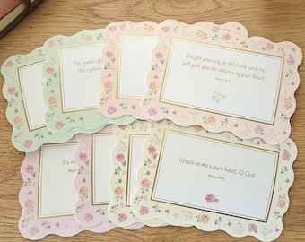 Bible Tip Ins Set of Eight Scripture Cards Loaded Bible Insert