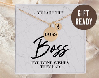 Boss Appreciation Gift For Female Boss Day Gift For Manager Necklace Gift For Boss Leaving Best Boss Ever Jewelry Birthday Gift For Boss Day