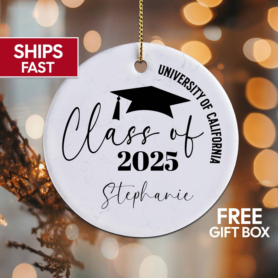 Graduation Ornament Class of 2025 Ornament, Class Graduation Gift End ...