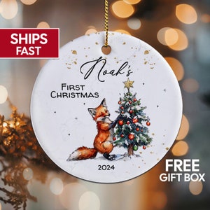 Personalized Baby&#39;s First Christmas Ornament, Baby&#39;s First Christmas keepsake Custom Baby Name Ornament, New Baby Ornament Personalized Date