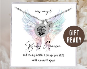Miscarriage Sympathy Gift for Mom Pregnancy Loss Necklace, Pregnancy Loss Keepsake For Loved One, Gift For Grieving Mom Loss of Baby Gift