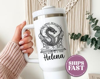 Fantasy Book Tumblers Fantasy Book Lover Tumbler Fantasy Reader Tumbler Dragon Book Tumbler Fantasy Reader Gift 40oz Tumbler For Book Lovers