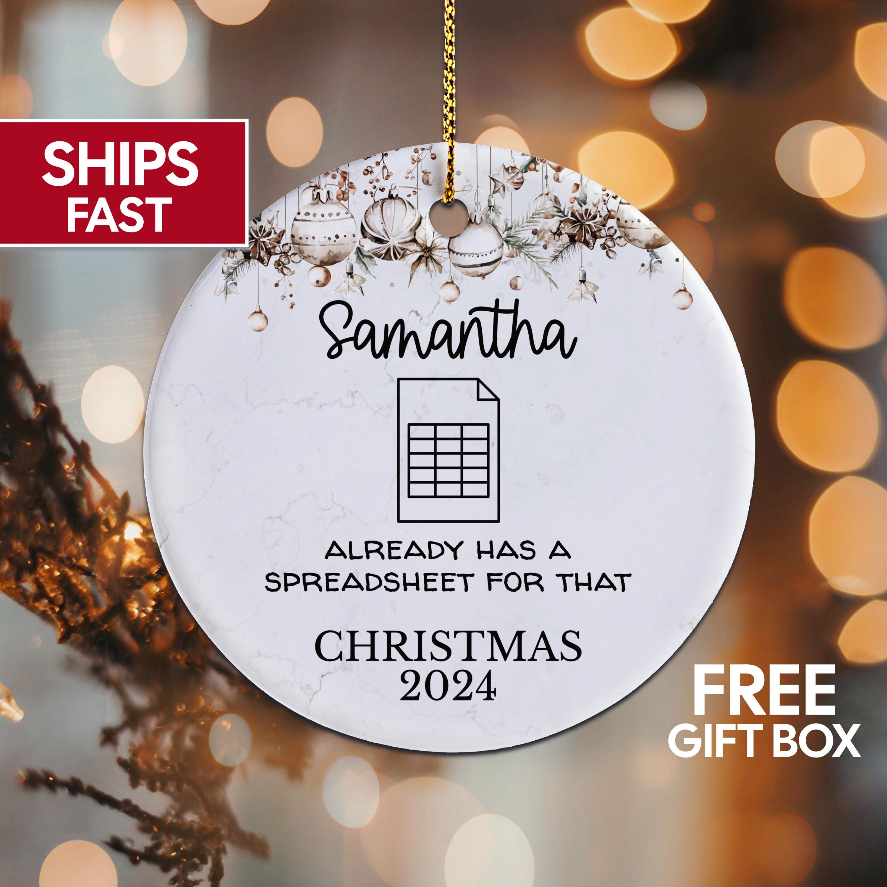 Personalized Accountant Christmas Ornament, Accounting Ornament, Custom Accountant Gift  For Accounting Keepsake, CPA Ornament CPA Gifts