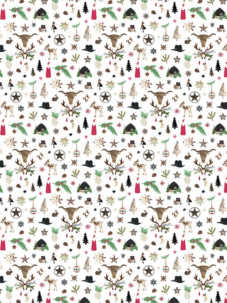 Country Christmas Wrapping Paper 