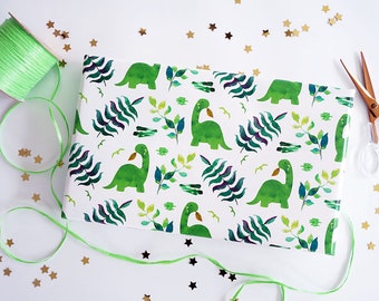 Dinosaur Gift Wrap, Birthday Wrapping Paper, Gender Neutral Gift Wrap, Dino Gift Wrap, Wrapping Paper Rolls, Gift Wrapping