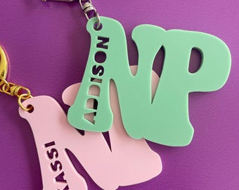Llavero personalizado de enfermera practicante, regalo de enfermera practicante, llavero de enfermera practicante, etiqueta para bolso de enfermera practicante, regalo para enfermera practicante, accesorio de enfermera practicante