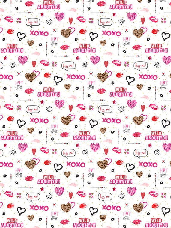 Valentines Day Wrapping Paper, Valentine Gift Wrap, Cheetah Print Wrapping  Paper, Wrapping Paper Rolls, Gift Wrapping, Wild About You