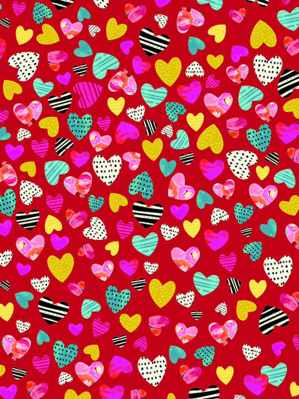 Cut Out Hearts Wrapping Paper Valentine Gift Wrap Valentine Etsy