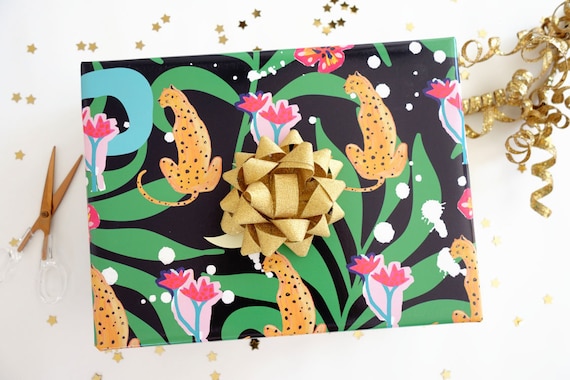 jungle wrapping paper
