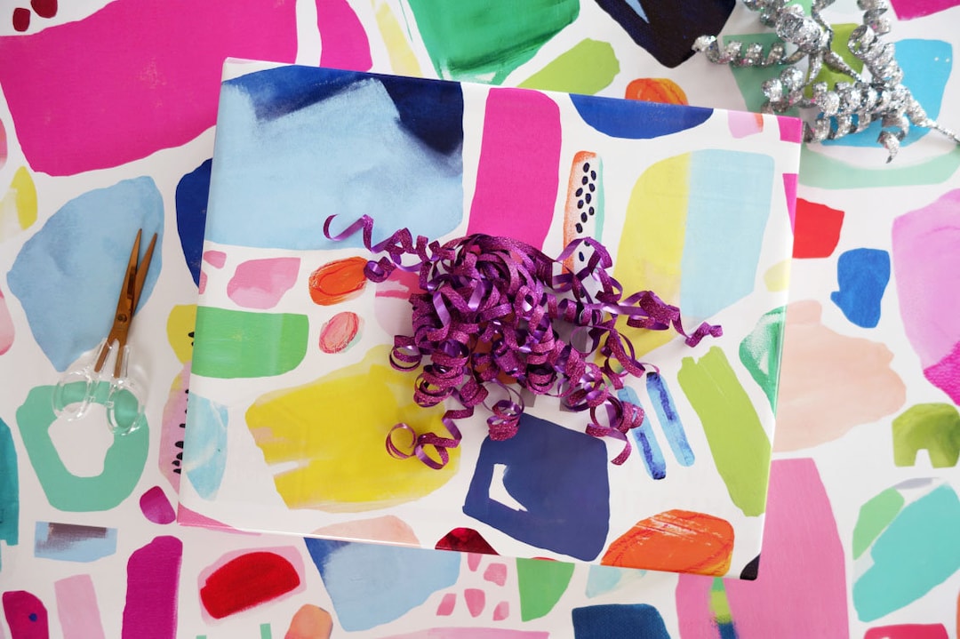 Gift Wrap, Wrapping Paper, Birthday Gift Wrap, Collage Art Wrapping ...