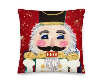 Call Me Colonel Nutcracker Pillow, Decorative Christmas Pillow, Holiday Throw Pillow, Nutcracker Decor