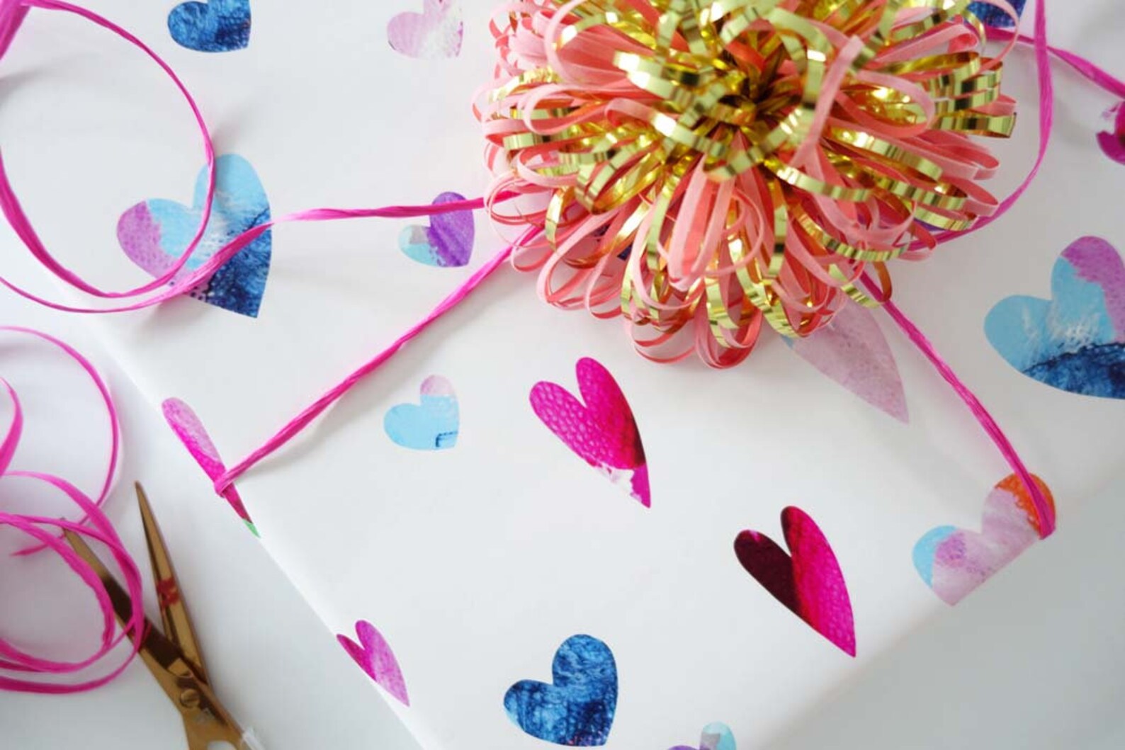 Valentine Gift Wrap Hearts Wrapping Paper Valentine Hearts Etsy