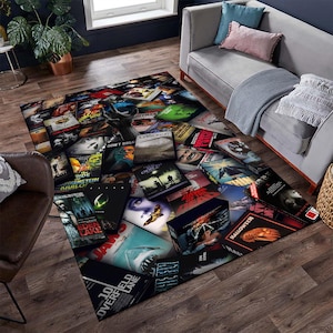 Horror Movie Series Rug, Fear Rug, Horror Rug, Popular Movie Rug, Horror Decor, Cool Rug, Area Rugs, Custom Rug, Popular Rug, Gift for Her