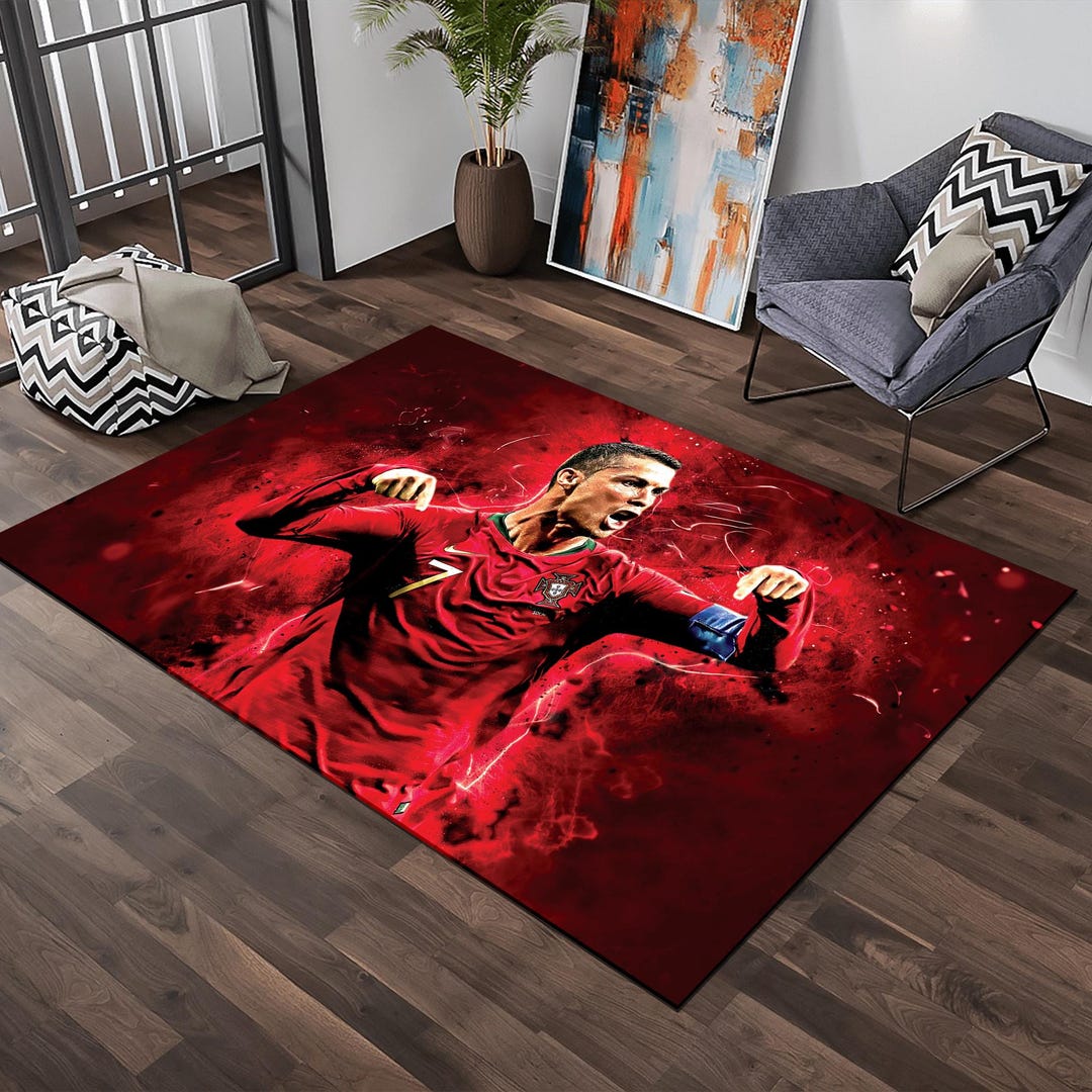 Custom Algeria Football Area Rug Go The Greens LT14