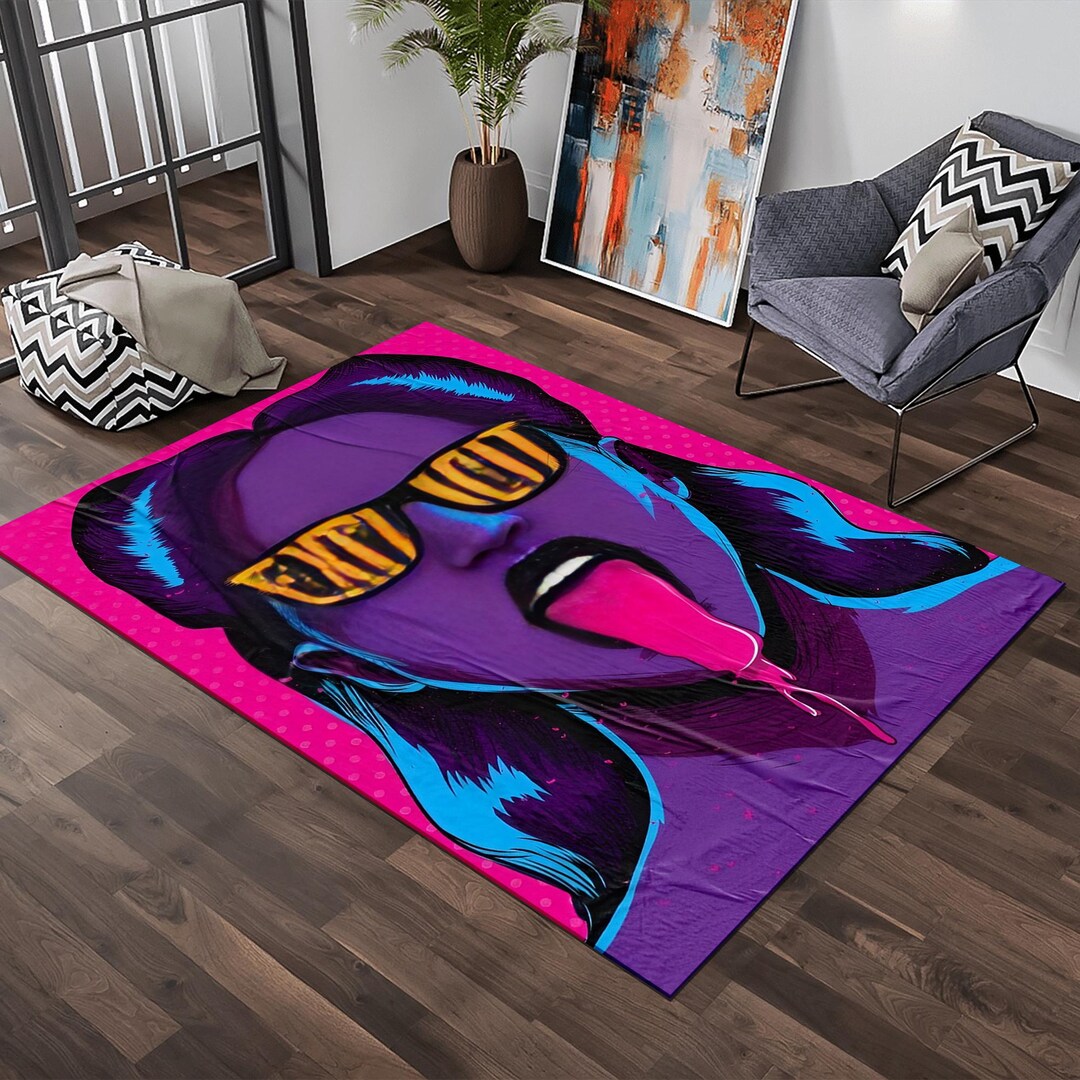 Pop It Rug Pop Art Rug,graffiti Rug,colorful Art Rug,women Rug,unique Rug,cool ...