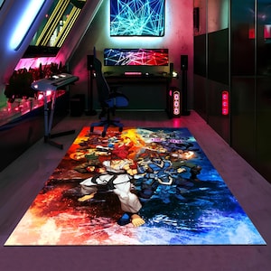 Street Fighter Arcade Rug: Retro Game Room Decor