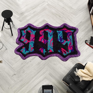 Juice WRLD Album Cover Rug: 999 Car Design, Music Decor, Clup 999, 999 Rug, Classic Car Rug, Rapper Rug, Music Rug, Juice Wrld Album Cover