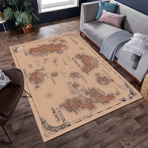 Azeroth World Map, Map Teppich, World of Warcraft, Coole Teppiche, Beliebter Teppich, Fantastischer Teppich, Geschenke für Sie, Junges Zimmer