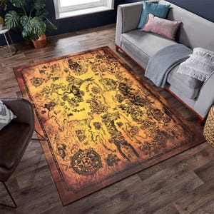 Anime Dekor, Anime Karte Teppich, Karte Teppich, Anime Teppich, Coole Teppiche, Beliebter Teppich, Fantastischer Teppich, Filmdekor, Geschenke für Sie, Junges Zimmer