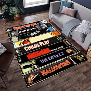 Horror Film VHS Teppich: Halloween Dekor, Kultfilm