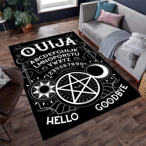 Quija Board Rug,Spirit Board Rug,Spiritüel Rug,Gothic Rug,Horror Rug,Horror Decor,Movie Rug,Area Rug,Custom Rug,Popular Rug,Gift for Her