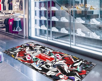 Sneaker Room Rug: Hypebeast Legend Area Rug