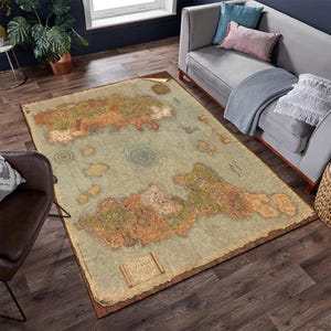 Azeroth World Map, Map Teppich, World of Warcraft, Coole Teppiche, Beliebter Teppich, Fantastischer Teppich, Geschenke für Sie, Junges Zimmer