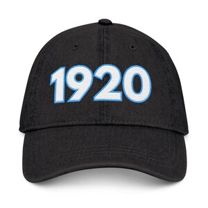 ZPB Embroidered Denim Hat - Casual Cap for Everyday Style, Gift for Her, Birthday, Outdoor Activities, 1920, Zeta Phi Beta, Sorority Sister