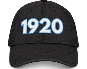 Gorra vaquera bordada ZPB: gorra informal para el día a día, regalo para ella, cumpleaños, actividades al aire libre, 1920, Zeta Phi Beta, hermana de hermandad