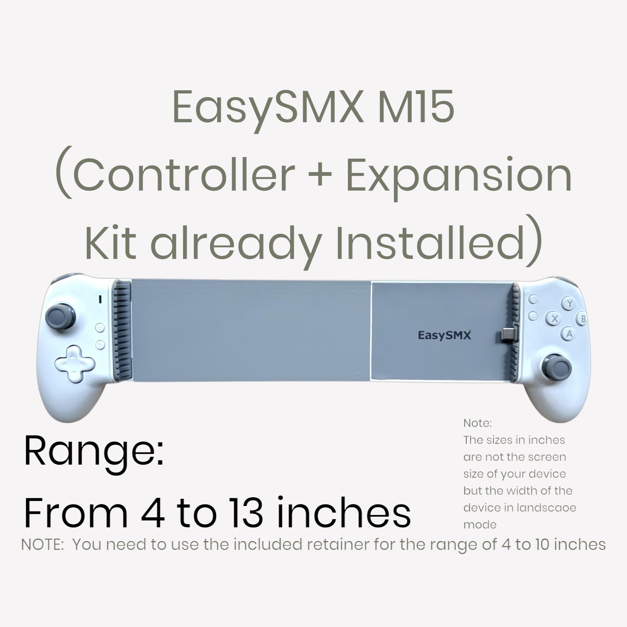 Modded EasySMX M15 USB-C Mobile Tablet Gaming Controller with Expansion Kit