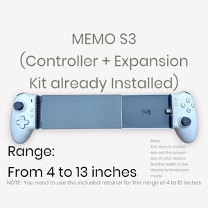 Modded MEMO S3 USB-C Mobile Tablet Gaming Controller with Expansion Kit