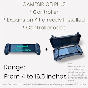 改造GameSir G8 PLUS Bluetoothモバイルタブレットゲームコントローラー（拡張キット＆ケース付き）