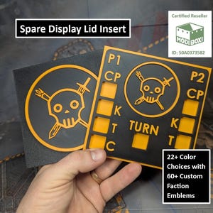 Spare Display Lid Insert for Carry Case Swappable Faceplate for Modi Boxi Storage