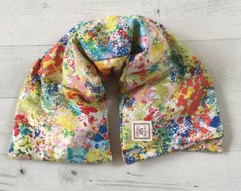 Almohadilla térmica larga, apta para microondas, envoltura para el cuello, terapia de frío y calor, calentador de cuello, compresa caliente, funda extraíble, aromaterapia, regalo, 19