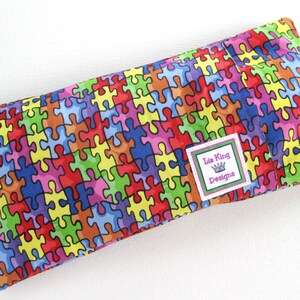 Heating Pad (Microwavable)- AUTISM AWARENESS,  Cold Pack, Removable Cover, Aromatherapy Pad, Doula, Menstrual Cramp