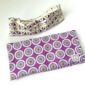 Heating Pad and eye pillow, gift set, spa yoga, Aromatherapy, removable covers, heat therapy, Mothers Day, Microwavable, Hot cold pack
