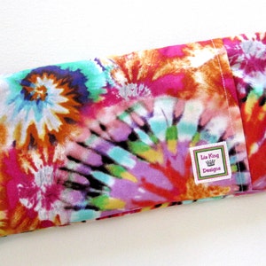 Heating Pad Microwavable TIE DYED, Hot Cold pack,Removable Cover, heat therapy, aromatherapy, menstrual cramps, 4 image 1